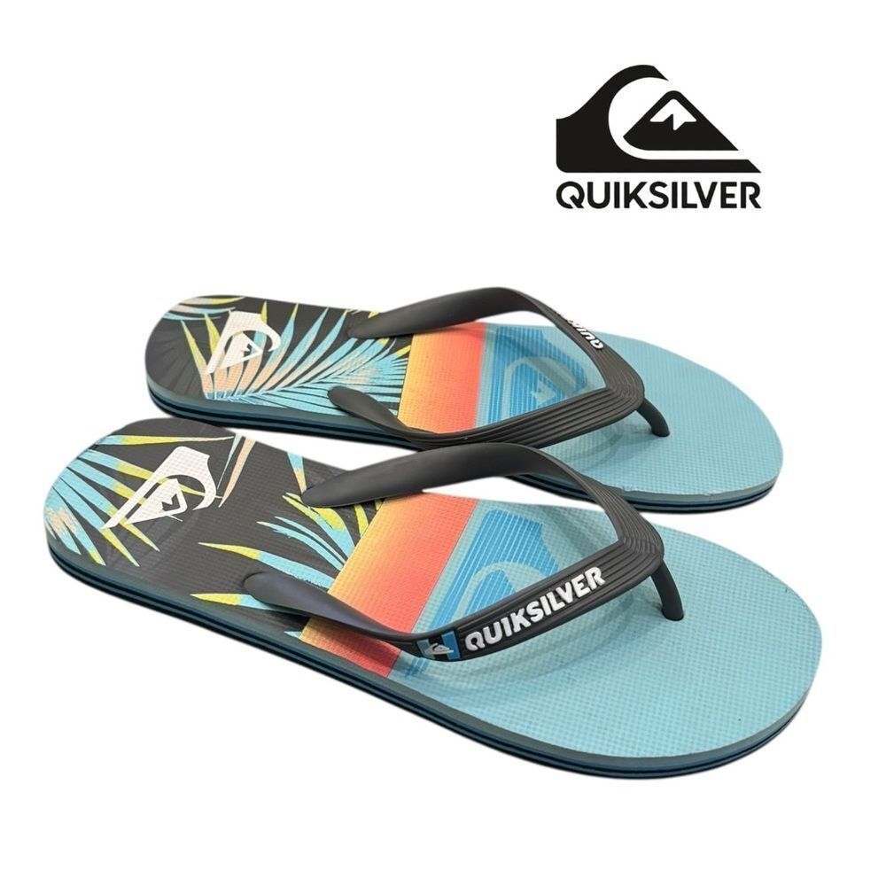 Quiksilver Men's Molokai Panel Blue Flip Flops Sandals 9